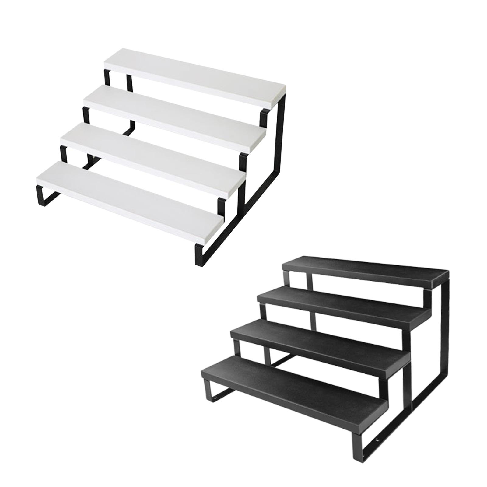 Display Risers Set - 4-laags Riser-displaystandaard IJzeren parfumrek voor make-up