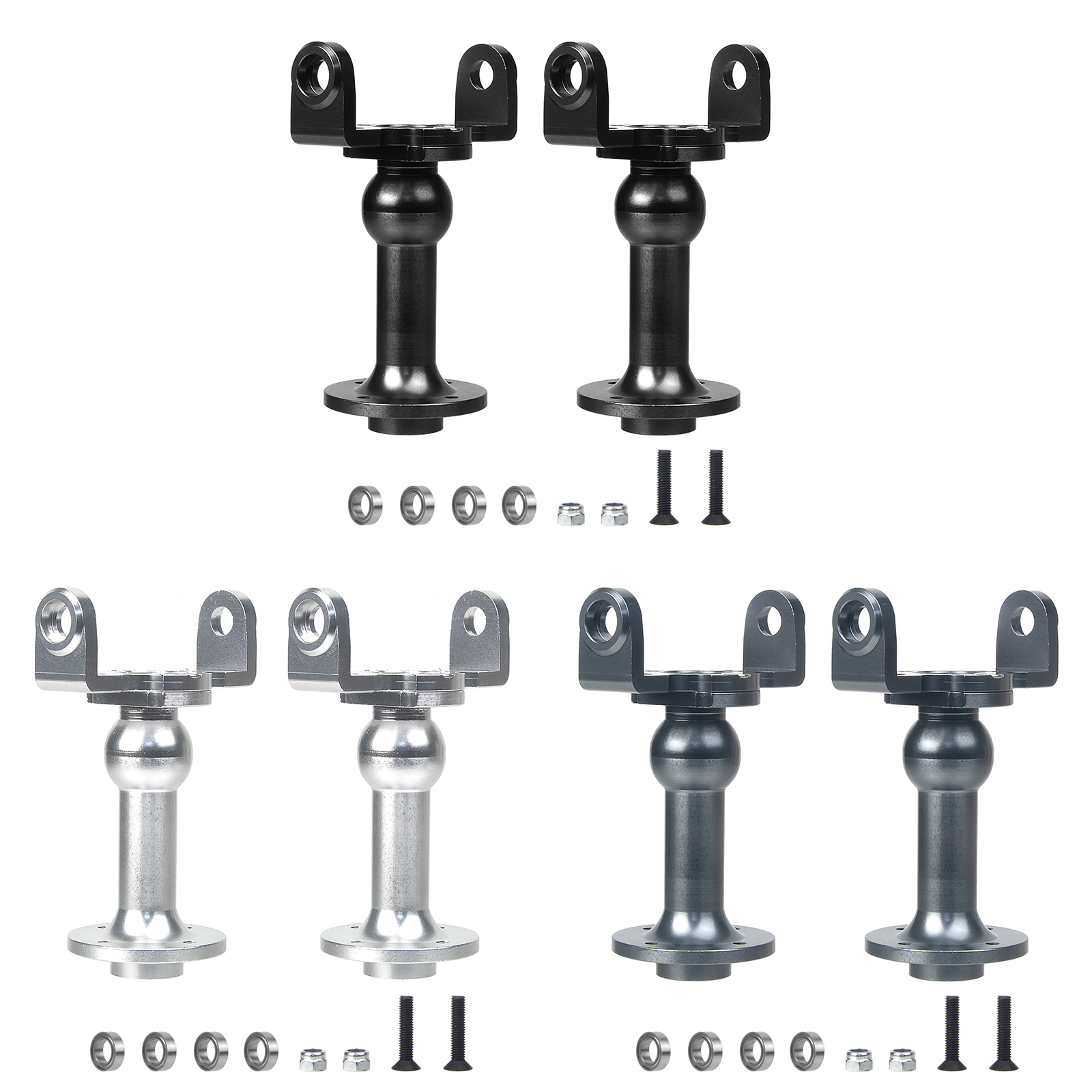 Tamiya Model Rc Car - Aluminium as-/asbuis C-hubs kit voor Tamiya