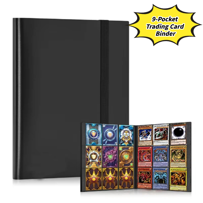 Pokemon Binder Card - 9-vakken ruilkaartenmap, grote capaciteit verzamelalbum, kaarthouder