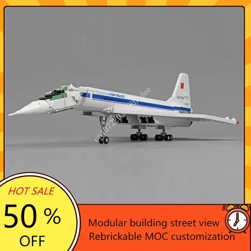Model Airplane Plastic - 1846PCS MOCS Nieuwe Concorde Vliegtuigen Tupolev
