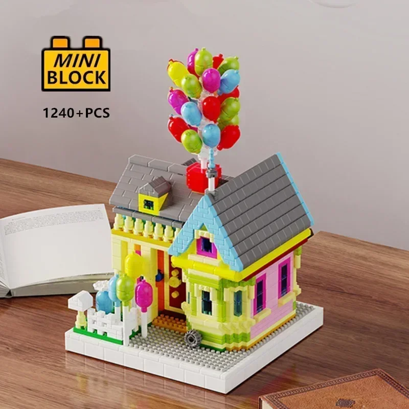 Building Block Mini - Micro-Mini-Block Balloon Fly House Friends Streetview