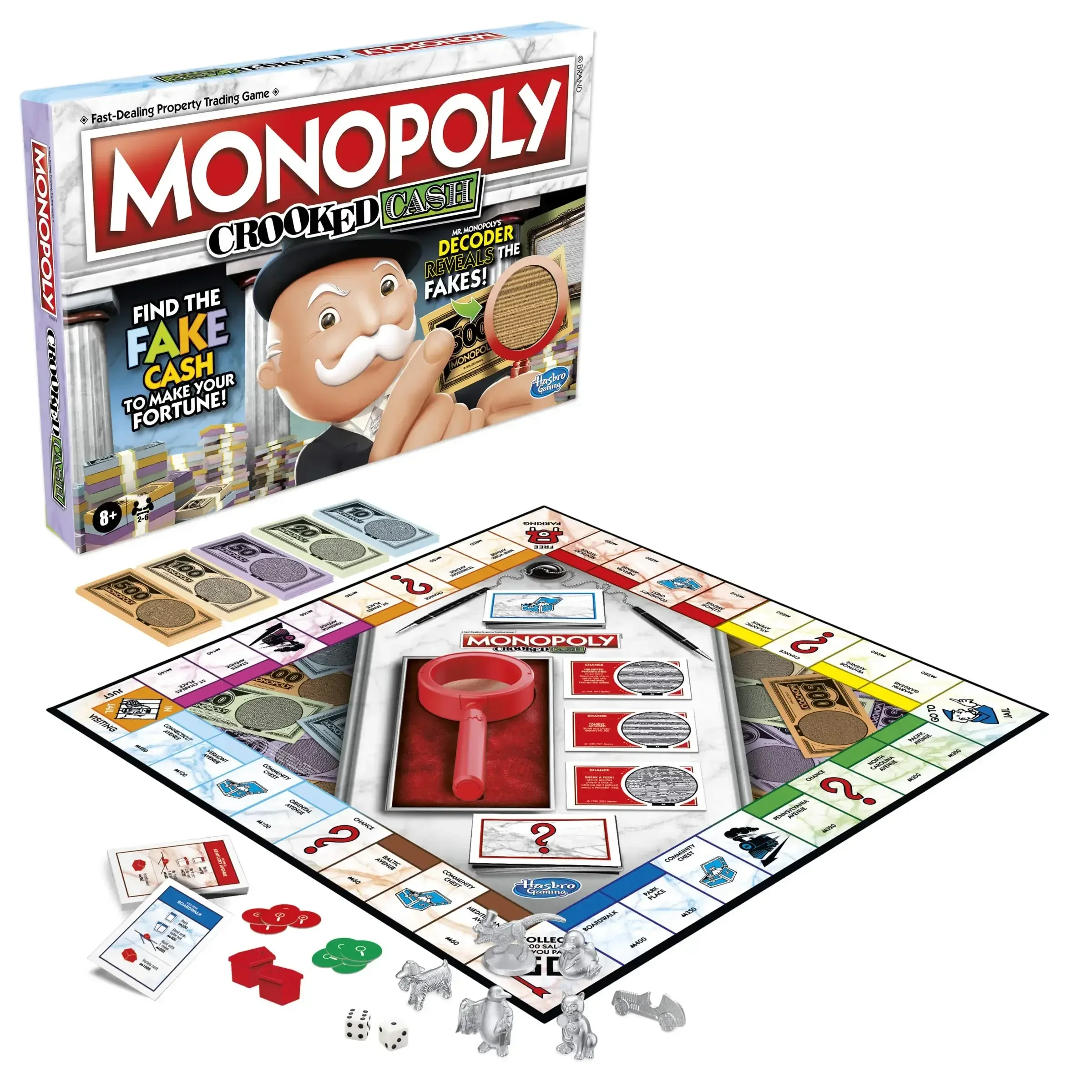 Hasbro Game Monopoly - Hasbro Monopoly Crooked Cash Bordspel voor