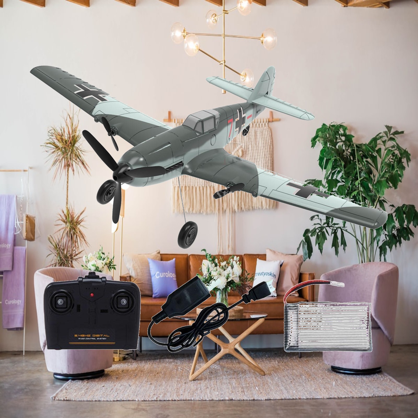 Model Airplane Plastic - RC Vliegtuig Eenvoudig te Besturen Vlieg
