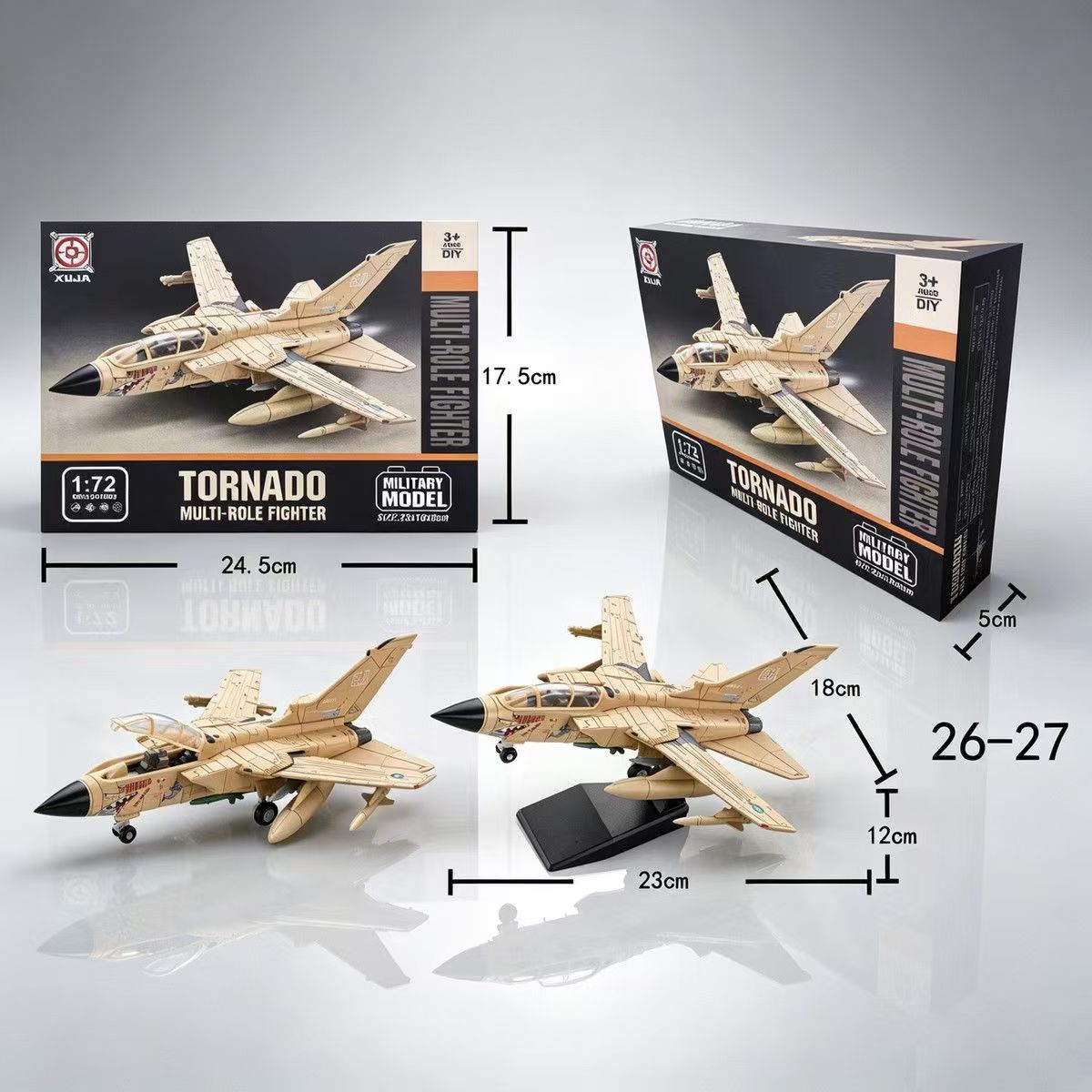 Nieuwe 1:72 schaal ABS Tornado - Model Airplane Plastic recensie en prijs