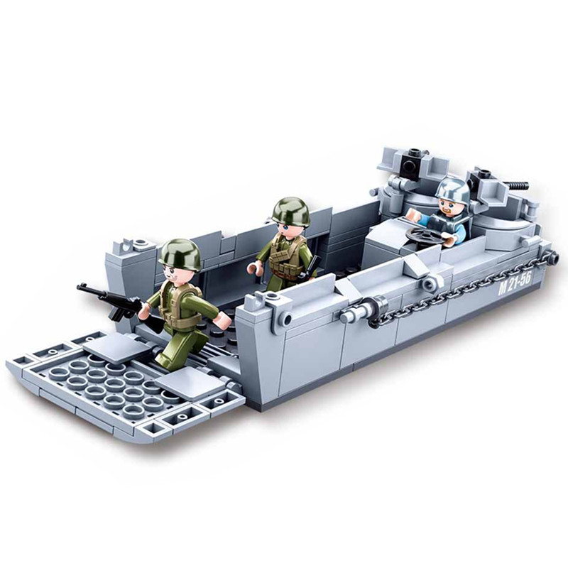 Sluban Ww2 Us Militair Higgins - Lego Minifigure Holder recensie en prijs